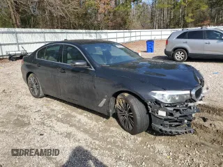 2019 BMW 5 Series 530e xDrive with VIN WBAJB1C56KB375178, listed as a Copart auction lot 46592325 with 114,419 mi miles and Salvage title. Bid and sale history available at DreamBid. Image 4.