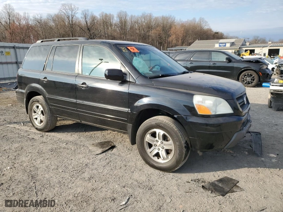 2003 Honda Pilot EX with VIN 2HKYF18513H587498, listed as a Copart auction lot 50863655 with 158,774 mi miles and Salvage Title. Bid and sale history available at carsss.com. Image 4.