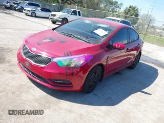 2016 Kia Forte LX with VIN KNAFK4A66G5510667, listed as a IAAI auction lot 41701919 with 165,361 mi miles. Bid and sale history available at carsss.com. Image 2.