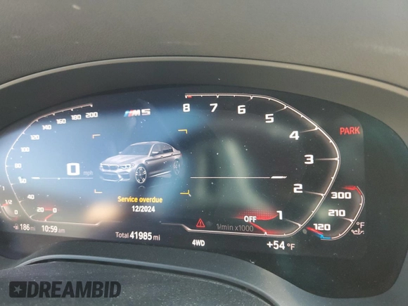 2020 BMW M5 Competition z VIN WBSJF0C04LCD78223, wystawiony jako Copart lot #50374745 z przebiegiem 41 985 mil mil oraz Czysty tytuł • Clean title. Historia ofert i sprzedaży dostępna na DreamBid. Obrazek 9.