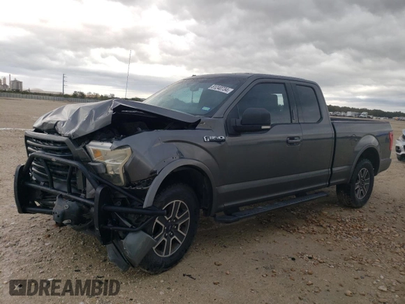 2017 Ford F-150 XL with VIN 1FTEX1CF6HFA97169, listed as a Copart auction lot 81240734 with 64,992 mi miles and Salvage Title. Bid and sale history available at carsss.com. Image 1.