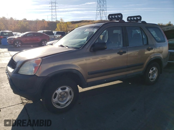 2002 Honda CR-V LX with VIN SHSRD77462U011403, listed as a Copart auction lot 88243855 with 200,535 mi miles and Non Repairable. Bid and sale history available at carsss.com. Image 1.