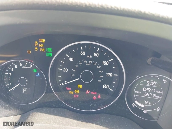 2016 Honda HR-V EX with VIN 3CZRU5H55GM754540, listed as a IAAI auction lot 41856545 with 26,471 mi miles. Bid and sale history available at carsss.com. Image 7.
