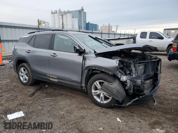 2021 GMC Terrain SLE with VIN 3GKALTEVXML327066, listed as a Copart auction lot 44121895 with 60,045 mi miles and Salvage Title. Bid and sale history available at carsss.com. Image 4.