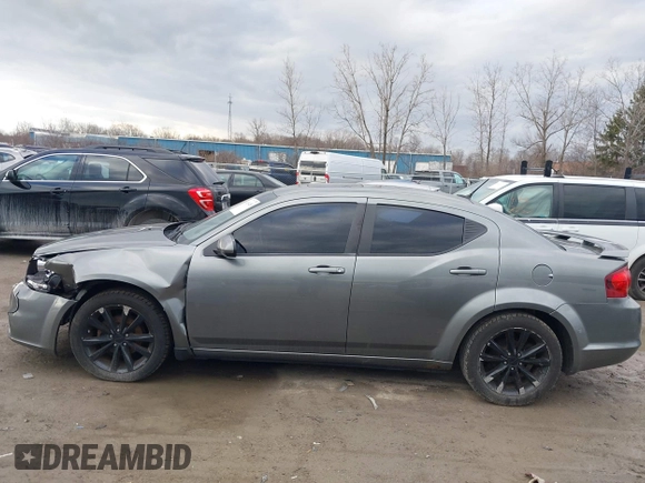 2013 Dodge Avenger SXT with VIN 1C3CDZCB7DN746154, listed as a IAAI auction lot 41834458 with 161,906 mi miles and . Bid and sale history available at DreamBid. Image 14.