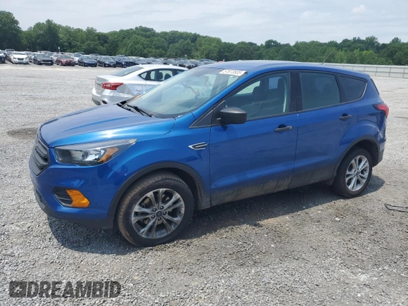 2019 Ford Escape S with VIN 1FMCU0F72KUA74615, listed as a Copart auction lot 57873505 with 110,606 mi miles and Salvage title. Bid and sale history available at DreamBid. Image 1.