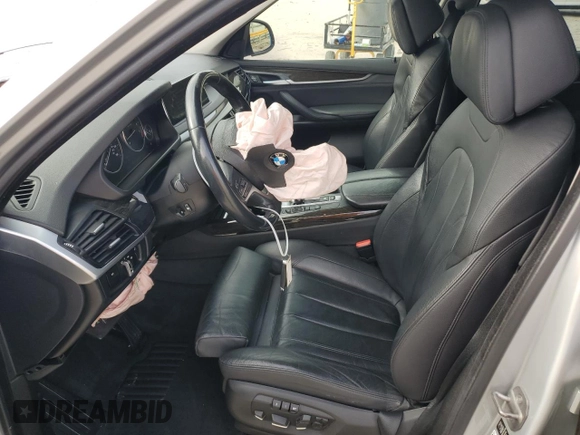 2015 BMW X5 xDrive50i with VIN 5UXKR6C51F0J74160, listed as a Copart auction lot 79337044 with 143,436 mi miles and Salvage title. Bid and sale history available at DreamBid. Image 7.