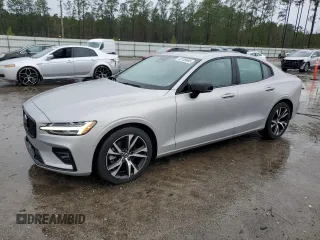 2024 Volvo S60 Plus Dark Theme with VIN 7JRL12TL4RG299512, listed as a Copart auction lot 45189695 with 19,821 mi miles and Salvage Title. Bid and sale history available at carsss.com. Image 1.
