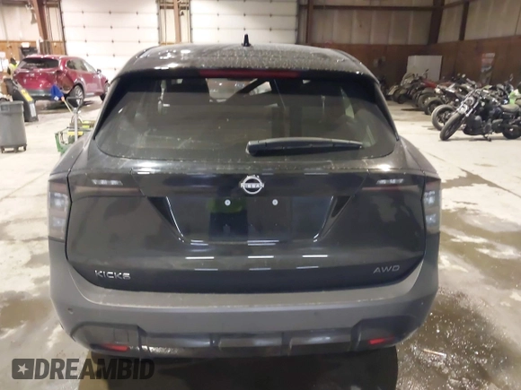 2025 Nissan Kicks S with VIN 3N8AP6BB3SL325334, listed as a IAAI auction lot 41417023 with 2,736 mi miles. Bid and sale history available at carsss.com. Image 16.