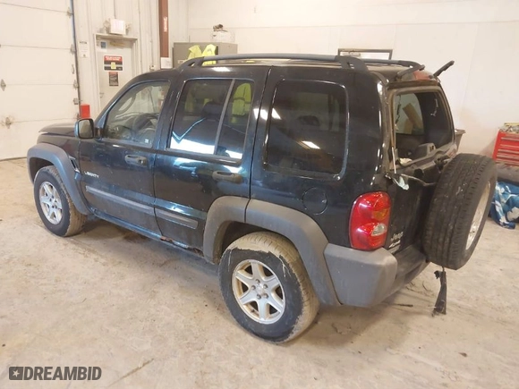 2004 Jeep Liberty Sport with VIN 1J4GL48K44W221827, listed as a IAAI auction lot 41691349 with 157,642 mi miles. Bid and sale history available at carsss.com. Image 3.