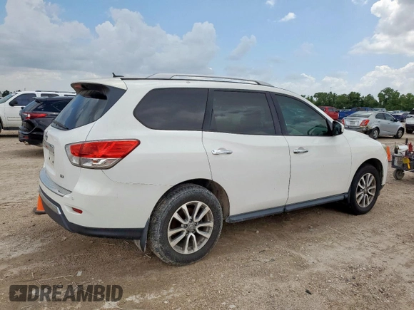 2013 Nissan Pathfinder SV with VIN 5N1AR2MNXDC642138, listed as a Copart auction lot 64879585 with 129,817 mi miles and Clean title. Bid and sale history available at DreamBid. Image 3.