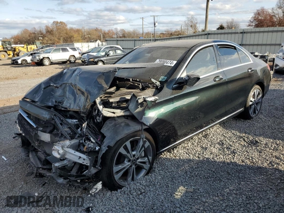 2019 Mercedes-Benz C 300 with VIN 55SWF8EB8KU302916, listed as a Copart auction lot 79090474 with 26,526 mi miles and Salvage title. Bid and sale history available at DreamBid. Image 1.