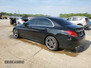 2021 Mercedes-Benz C 300 with VIN W1KWF8EB3MR643449, listed as a Copart auction lot 53101365 with 38,631 mi miles and Salvage title. Bid and sale history available at DreamBid. Image 2.