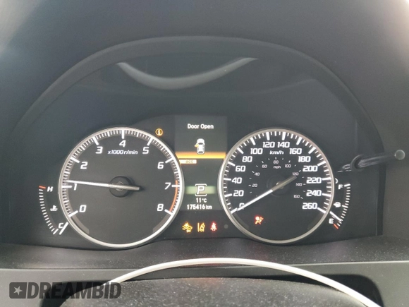 2017 Acura RDX w/Advance Pkg with VIN 5J8TB4H72HL800519, listed as a Copart auction lot 49222395 with 175,416 mi miles and Salvage Title. Bid and sale history available at carsss.com. Image 9.