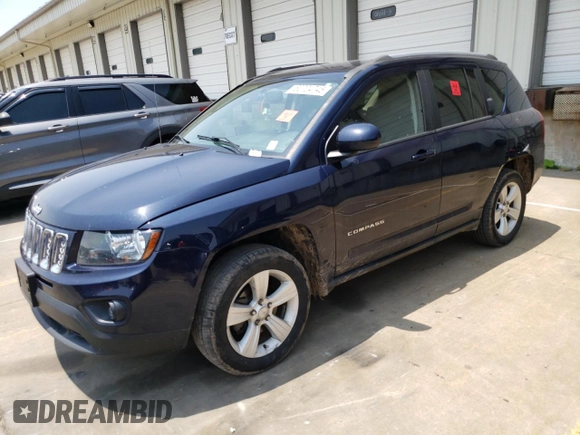 2016 Jeep Compass Latitude with VIN 1C4NJDEB4GD758009, listed as a Copart auction lot 60704745 with 143,393 mi miles and Salvage title. Bid and sale history available at DreamBid. Image 1.