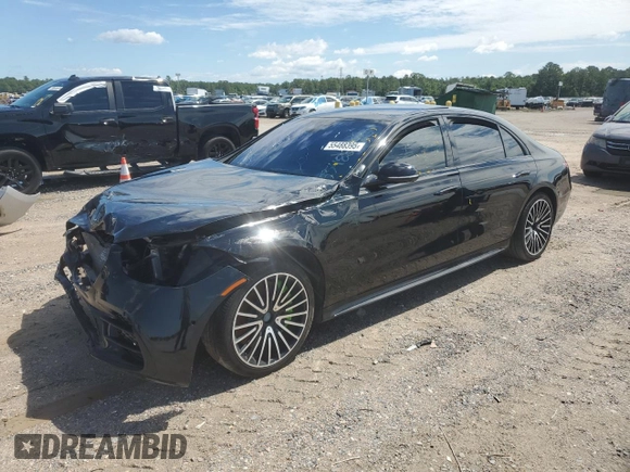 2023 Mercedes-Benz S 500 with VIN W1K6G6DBXPA208546, listed as a Copart auction lot 55488395 with Not Provided miles and Non Repairable. Bid and sale history available at DreamBid. Image 1.