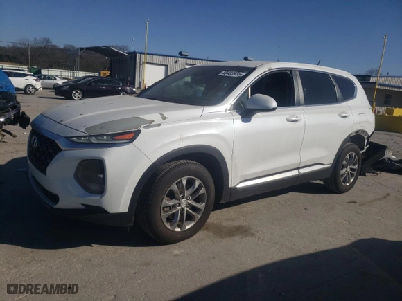 2019 Hyundai Santa Fe SE with VIN 5NMS23AD3KH111392, listed as a Copart auction lot 48485935 with 88,472 mi miles and Salvage Title. Bid and sale history available at carsss.com. Image 1.