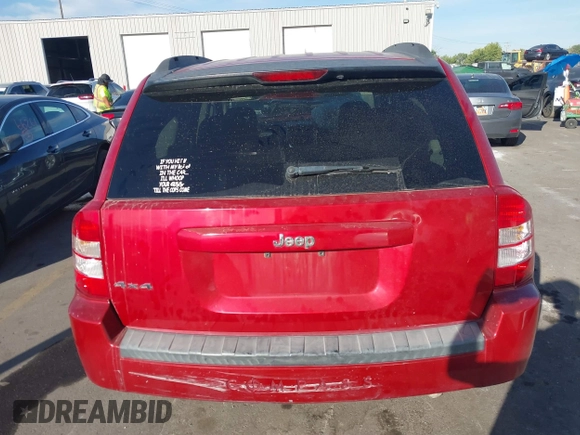 2008 Jeep Compass Sport with VIN 1J8FF47W78D787200, listed as a IAAI auction lot 40565853 with 153,500 mi miles and . Bid and sale history available at DreamBid. Image 17.