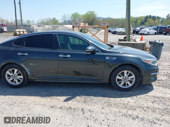 2016 Kia Optima LX with VIN 5XXGT4L36GG019499, listed as a IAAI auction lot 42036517 with 89,375 mi miles. Bid and sale history available at carsss.com. Image 13.