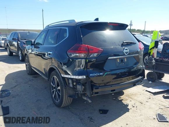 2019 Nissan Rogue SL with VIN 5N1AT2MTXKC813158, listed as a IAAI auction lot 41665354 with 62,605 mi miles and . Bid and sale history available at DreamBid. Image 3.