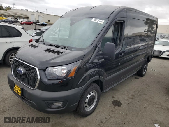 2024 Ford Transit Cargo with VIN 1FTBR1C86RKA98779, listed as a Copart auction lot 70473944 with 35 mi miles and Salvage Title. Bid and sale history available at DreamBid. Image 1.