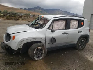 2018 Jeep Renegade Sport с VIN ZACCJBAB6JPH45904, выставлен на аукционе Copart как лот 55240505 с пробегом Не указан миль и Списание • Salvage title. История ставок и продаж доступна на DreamBid. Изображение 1.