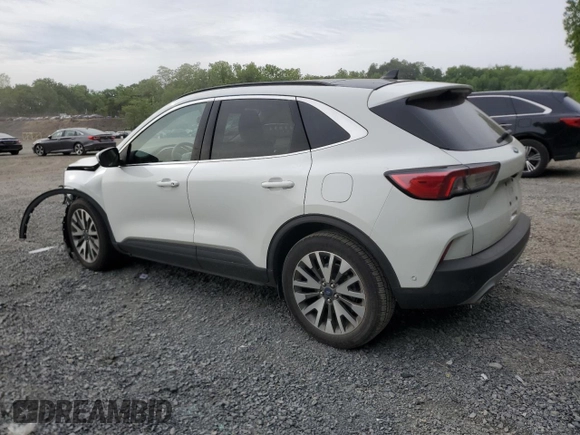 2020 Ford Escape Titanium Hybrid with VIN 1FMCU0DZ6LUA47407, listed as a Copart auction lot 58292665 with 51,920 mi miles and Non repairable. Bid and sale history available at DreamBid. Image 2.
