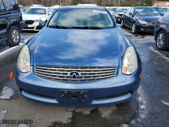 2005 Infiniti G35 Coupe with VIN JNKCV54E25M409519, listed as a Copart auction lot 45259875 with 138,904 mi miles and Salvage Title. Bid and sale history available at carsss.com. Image 5.