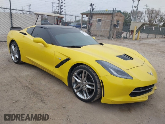 2019 Chevrolet Corvette 3LT with VIN 1G1YF2D74K5108592, listed as a IAAI auction lot 41543924 with 69,513 mi miles. Bid and sale history available at carsss.com. Image 1.