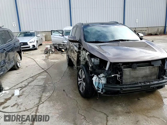 2012 Kia Sportage EX with VIN KNDPCCA27C7206841, listed as a Copart auction lot 54396565 with 155,093 mi miles and Salvage title. Bid and sale history available at DreamBid. Image 15.