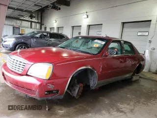2002 Cadillac DeVille z VIN 1G6KD54Y82U200410, wystawiony jako Copart lot #44417265 z przebiegiem Nie podano mil oraz Szkoda całkowita • Salvage title. Historia ofert i sprzedaży dostępna na DreamBid. Obrazek 1.