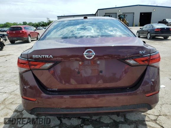2023 Nissan Sentra SV z VIN 3N1AB8CV8PY292990, wystawiony jako Copart lot #55597235 z przebiegiem 7 350 mil mil oraz Szkoda całkowita • Salvage title. Historia ofert i sprzedaży dostępna na DreamBid. Obrazek 6.
