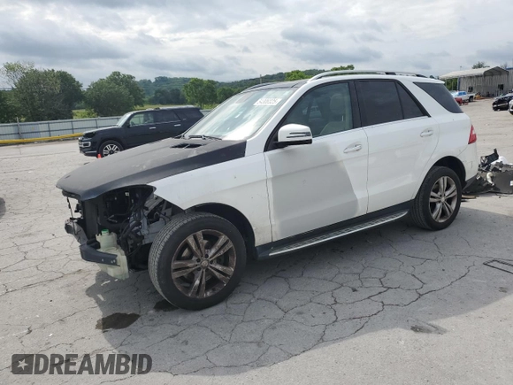 2015 Mercedes-Benz M 350 with VIN 4JGDA5HBXFA534879, listed as a Copart auction lot 54306825 with 161,624 mi miles and Salvage title. Bid and sale history available at DreamBid. Image 1.