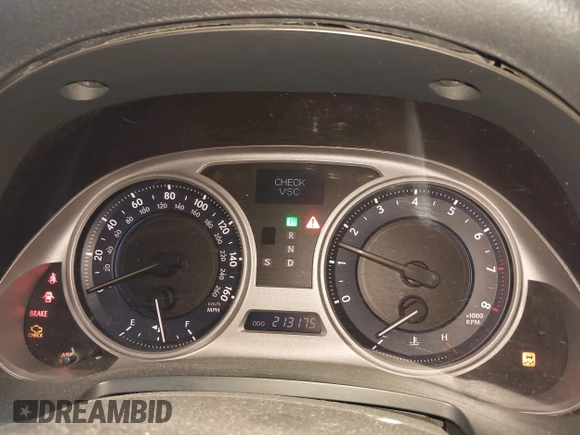 2007 Lexus IS 350 with VIN JTHBE262375016073, listed as a IAAI auction lot 42783244 with 213,175 mi miles and . Bid and sale history available at DreamBid. Image 7.