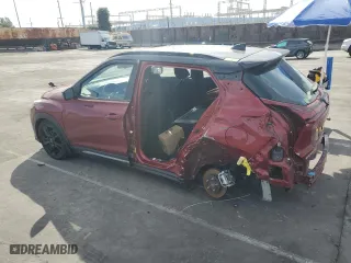 2023 Nissan Kicks SR with VIN 3N1CP5DV0PL494985, listed as a Copart auction lot 48383225 with 34,887 mi miles and Salvage Title. Bid and sale history available at carsss.com. Image 2.