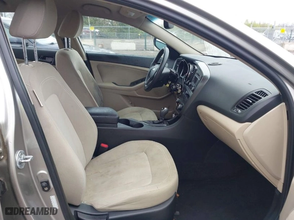 2011 Kia Optima LX with VIN KNAGM4A76B5146718, listed as a IAAI auction lot 42006225 with 213,939 mi miles. Bid and sale history available at carsss.com. Image 5.