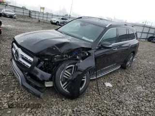 2021 Mercedes-Benz GLS 450 with VIN 4JGFF5KE0MA435353, listed as a Copart auction lot 54614174 with 26,752 mi miles and . Bid and sale history available at DreamBid. Image 1.