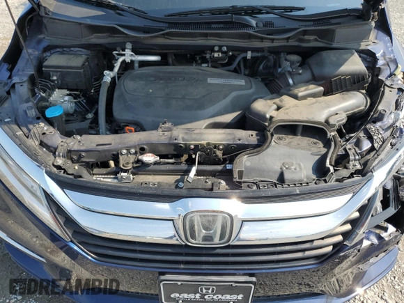 2020 Honda Odyssey Touring with VIN 5FNRL6H85LB003302, listed as a Copart auction lot 72709924 with 58,228 mi miles and Salvage Title. Bid and sale history available at DreamBid. Image 11.