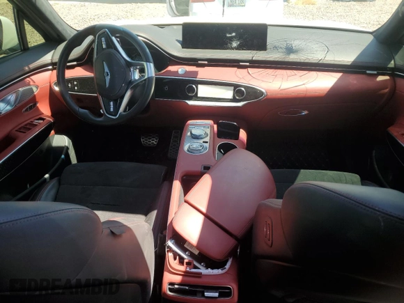 2022 Genesis GV70 Sport with VIN KMUMCDTCXNU038421, listed as a Copart auction lot 73715244 with Not provided miles and Salvage title. Bid and sale history available at DreamBid. Image 8.