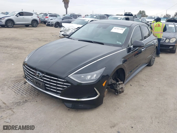 2021 Hyundai Sonata Hybrid SEL with VIN KMHL34JJ1MA024239, listed as a IAAI auction lot 41707290 with 165,214 mi miles. Bid and sale history available at carsss.com. Image 17.