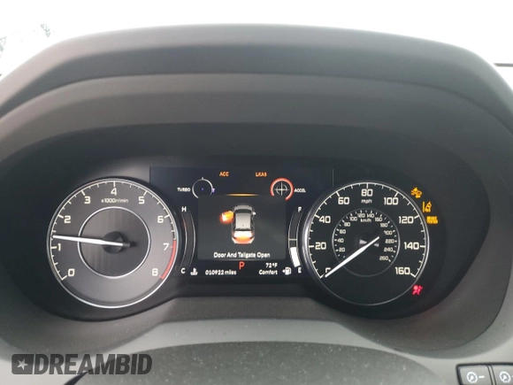 2021 Acura RDX w/Technology Package with VIN 5J8TC1H56ML011245, listed as a Copart auction lot 61459094 with 10,922 mi miles and Salvage Title. Bid and sale history available at carsss.com. Image 9.