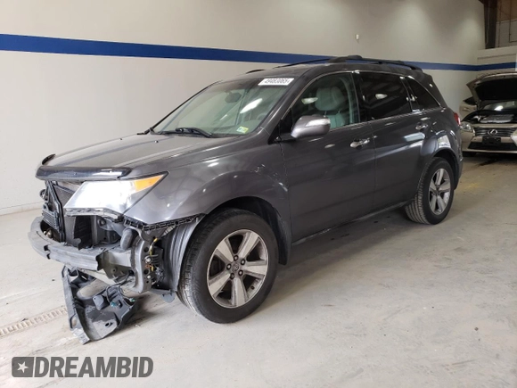 2010 Acura MDX with VIN 2HNYD2H22AH512536, listed as a Copart auction lot 49483065 with 193,157 mi miles and Salvage Title. Bid and sale history available at carsss.com. Image 1.