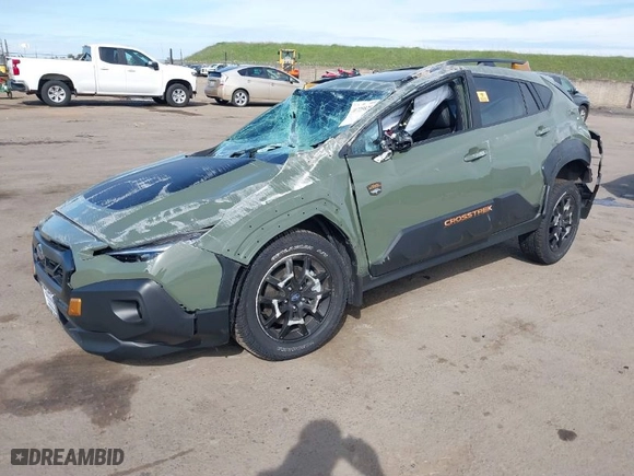 2025 Subaru Crosstrek Wilderness with VIN 4S4GUHU66S3701431, listed as a IAAI auction lot 41725825 with 1 mi miles. Bid and sale history available at carsss.com. Image 2.