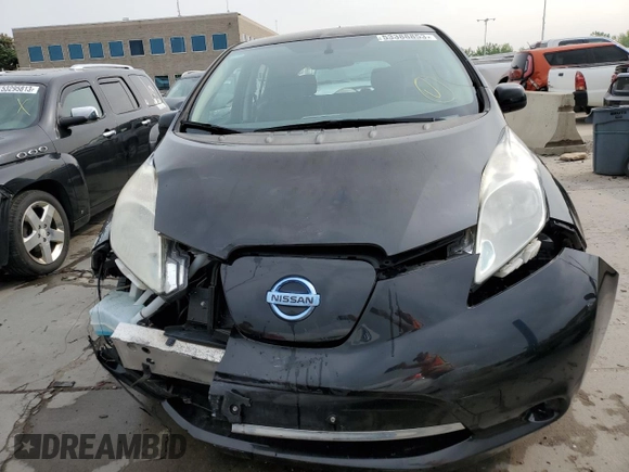2015 Nissan LEAF SV with VIN 1N4AZ0CPXFC326114, listed as a Copart auction lot 53388853 with 55,760 mi miles. Bid and sale history available at carsss.com. Image 5.