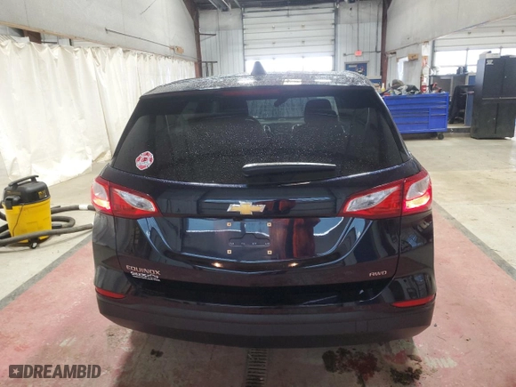 2020 Chevrolet Equinox LS with VIN 3GNAXSEV1LS632087, listed as a Copart auction lot 52703455 with 58,814 mi miles and Salvage Title. Bid and sale history available at carsss.com. Image 6.