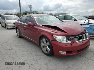 2010 Lexus LS 460 with VIN JTHBL5EF9A5096918, listed as a Copart auction lot 52979705 with 111,693 mi miles and Salvage title. Bid and sale history available at DreamBid. Image 4.