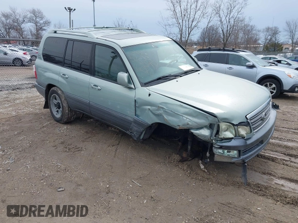 2004 Lexus LX 470 z VIN JTJHT00W143546192, wystawiony jako IAAI lot #41673810 z przebiegiem 232 196 mil mil oraz . Historia ofert i sprzedaży dostępna na DreamBid. Obrazek 1.