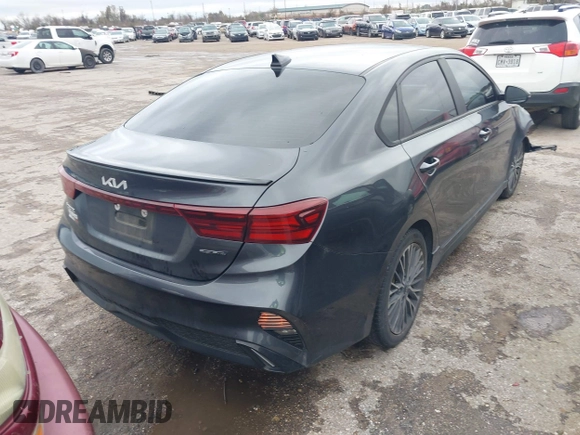 2023 Kia Forte GT-Line with VIN 3KPF54AD8PE519058, listed as a IAAI auction lot 41301344 with 55,776 mi miles. Bid and sale history available at carsss.com. Image 4.
