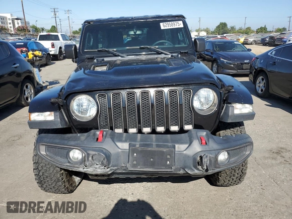 2018 Jeep Wrangler Unlimited Rubicon with VIN 1C4HJXFGXJW255881, listed as a Copart auction lot 62958975 with 39,439 mi miles and Salvage title. Bid and sale history available at DreamBid. Image 5.