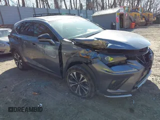 2021 Lexus NX with VIN JTJSARDZ8M2253108, listed as a IAAI auction lot 41790614 with 106,216 mi miles. Bid and sale history available at carsss.com. Image 1.